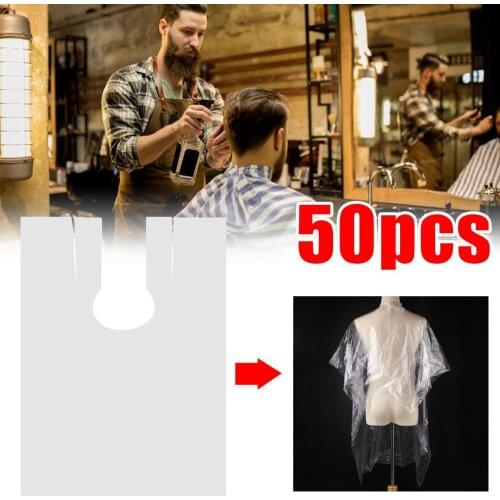 50pcs Styling Tool Beauty Hair Salon Cutting Barber Hairdressing Cape for Hairdresser Apron Haircut capes Salon Barber Gown