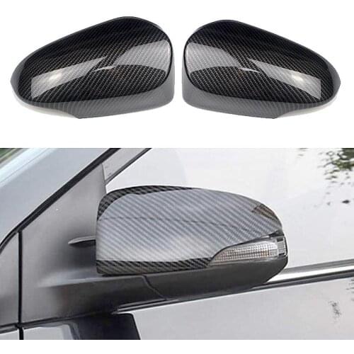 For Toyota CHR C-HR 2016-2021 Carbon Fiber Style Side Door Rearview Mirror Cap Cover Trims