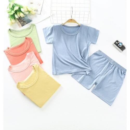 2021 New Arrival Childrens Clothing Kids Summer Clothes Girls Boys Outfits Shorts and Top Set Ropa Bebe Verano Ropa De Verano