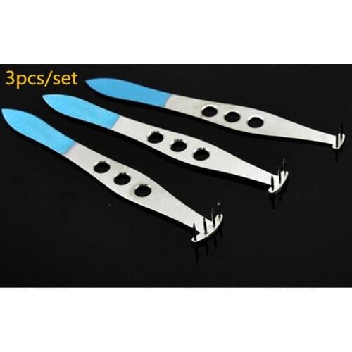 3pcs Titanium alloy Microscopic Ophthalmic Instruments Double eyelid Customization perforator Punching device Eyelid designer