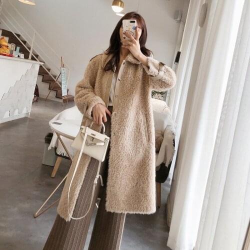 OFTBUY Fur Coats With Collar