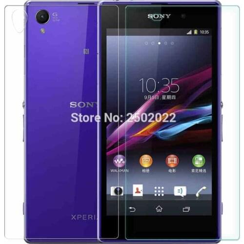 Front and Back (2pcs) Rear Tempered Glass Arc Edge Film for Sony Xperia Z3 Screen Protector Explosion-Proof Film for Sony Z3