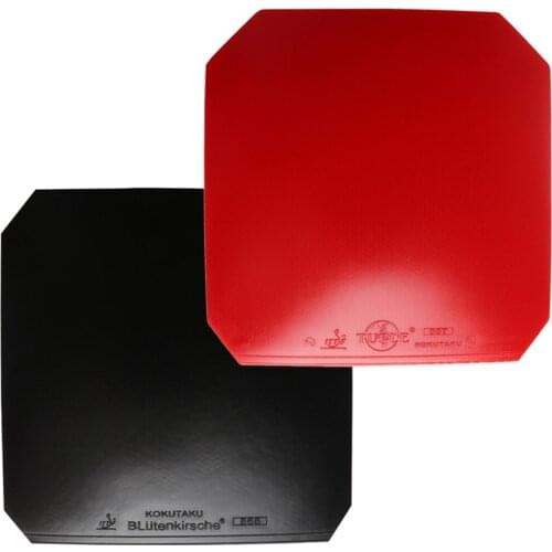Table Tennis Rubber Hard Sponge Ping Pong Fast Attack Red Black Pingpong Rubber Reverse Adhesive Thickness 2.0-2.2mm Paddle