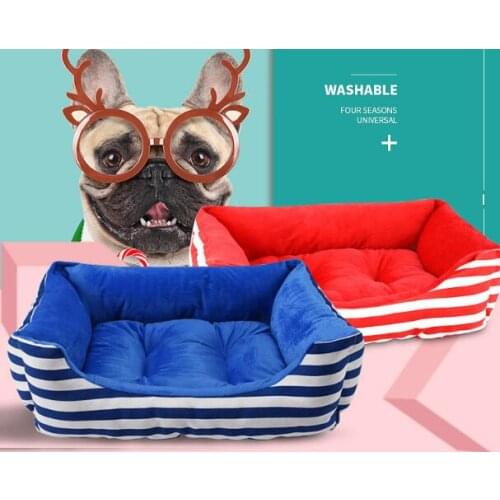 Medium Pet Dog Bed Warming Dog House Soft Material Nest Dog Baskets Fall and Winter Warm Kennel For Dog Cat Puppy Plus size