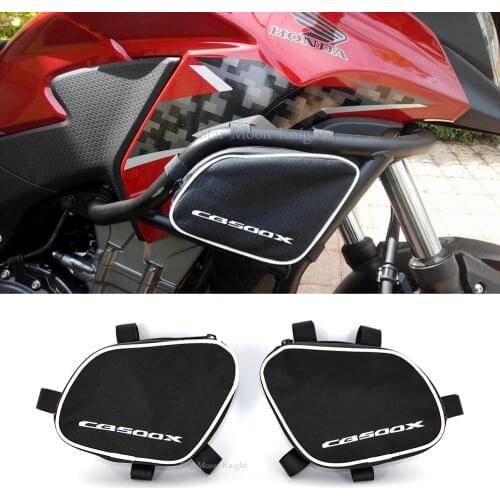 Motorcycle Bumper Frame Bags Repair Tool Placement Waterproof Bag Package Toolbox For Honda CB500X CB 500 X 2013 - 2018 2017