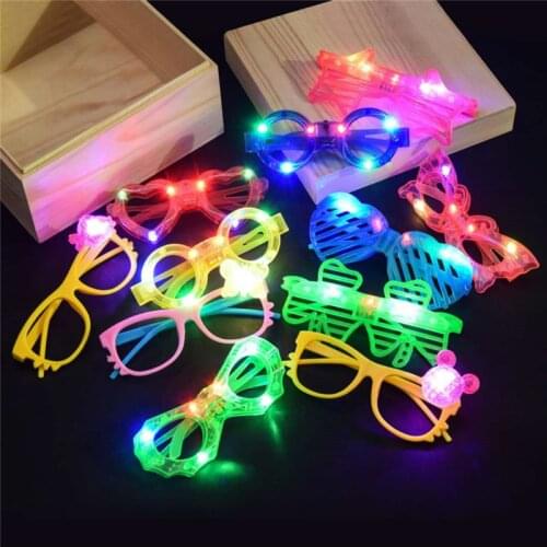 LED Glasses Flash Luminous Blind Eyewear Light Eye Mask Blinking Glowing Glasses Wedding Carnival Dance Bar Party Christmas Toy