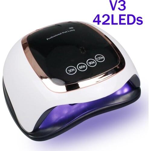 UV LED Nail Lamp For Manicure 42Pcs Nail Dryer Lamp 4 MODE With LCD Display Touch Sensor LED UV Lamp for Nail Manicure Art Tools
