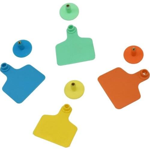 Livestock animal ear tag Cattle identification ear tag pig sheep Livestock Feeding Tools Farm Equipment Animal Supplies 100 Sets