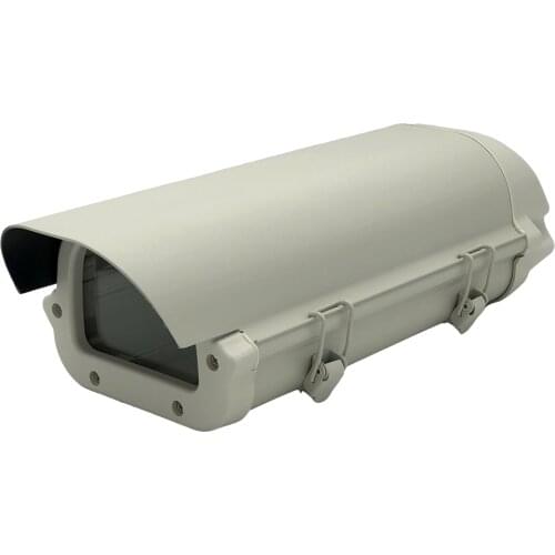External Aluminum Street Waterproof CCTV Surveillance Camera Housing Case Shield with Clean Windshield & Two Locks