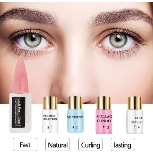 High Quality Eyelash perm lotion Eyelash Perm Super Eyelash Curling Perm Kit Eyelash Wave Lotion Free Shipping