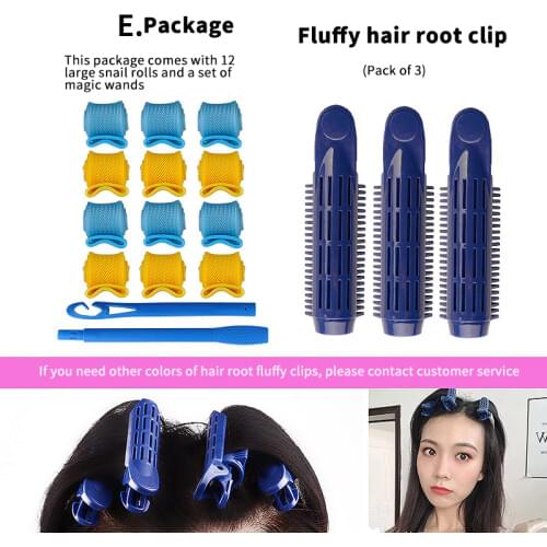 Explosive Sleeping Dry and Wet Roll Large Wave Buckle Hair Styling Instant Noodles Child Curly Hair Artifact Fixed Snail Roll