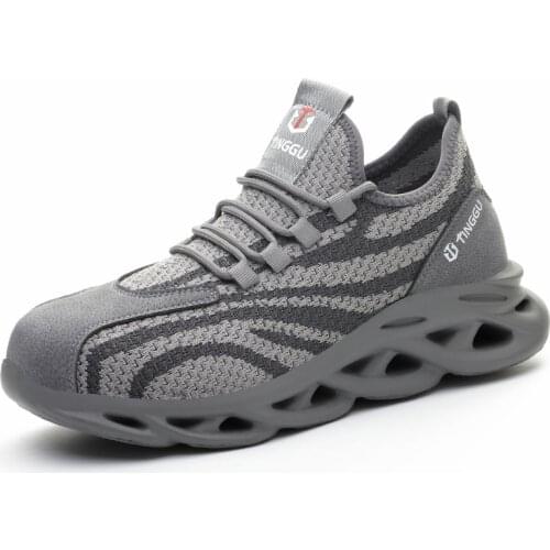 Women And Mens Steel-Toe Work Safety Sport Shoes Casual Breathable Outdoor Sneakers Puncture Proof Boots Comfortable Shoes