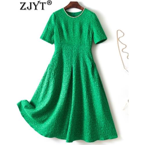 ZJYT Green Summer Dresses