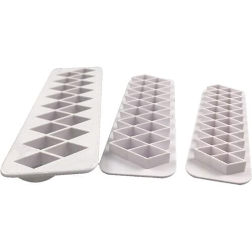 3Pcs Different Specifications Fondant Cake Mold Bread Biscuit Sugar Skin Printing Kitchen Baking Decorating Embossing Tools