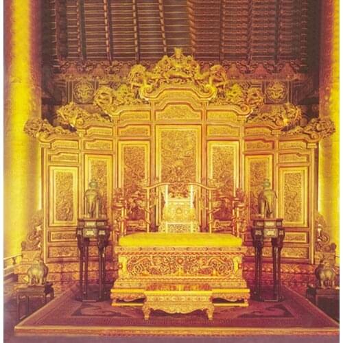 5x7ft Imperial Palace Golden Chair Photography Backdrops Photo Props Studio Background