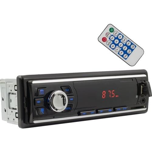 Car MP3 Player 12V with Remote Control Easy Install Multimedia Stereo FM Radio