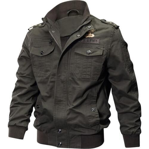 Men Jackets Army Military Field Jacket Mens Pilot Jacket Casaco Masculino Windbreaker Men Casual Cargo Jaqueta Spring Autumn