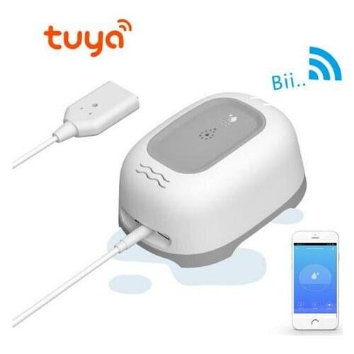 Tuya Wifi Water Leak Sensor Detector WIFI Overflow Flood Alert Water Leakage Alarm Sensor Home Security Alarm Detector