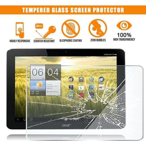 For Acer Iconia Tab A211 10.1" Tablet Tempered Glass Screen Protector 9H Premium Scratch Resistant HD Clear Film Cover