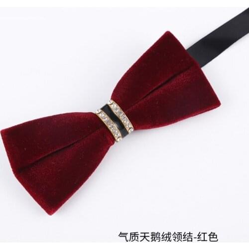 Brand New High Quality Diamond Bow Tie For Women Men Fashion Solid Color Bowtie Great For Wedding Party Male Dress Shirt Necktie