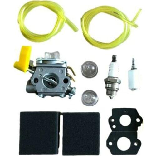 11Pcs Carburetor Kit For Homelite & Ryobi 30cc Trimmer Ryobi PLT3043YE RUIXING Quick-Start Air Filter Parts Engines