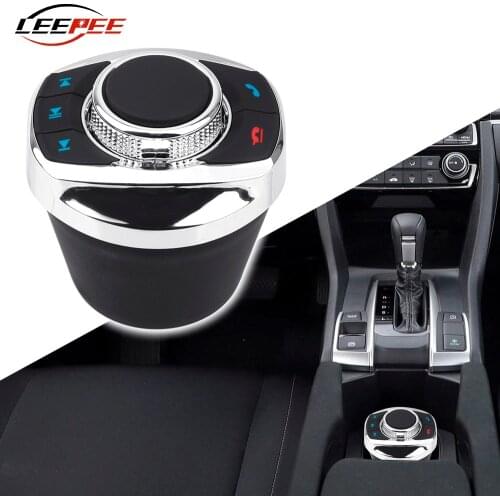 LEEPEE Car Accessories Steering Wheel Wireless Control Button For Android Phone Multimedia Music Player,Console Hole Fixed