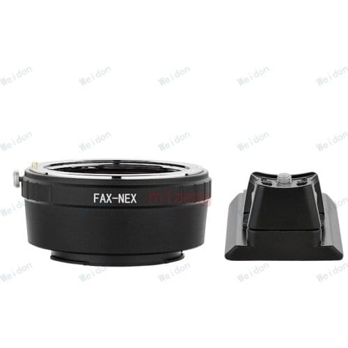 FAX fujica lens to E mount nex adapter ring with tripod for a5100 a6000 a6300 a6500 NEX3/5N/7/6/5R/5T a7 a9 a7r a7s a7r3 camera