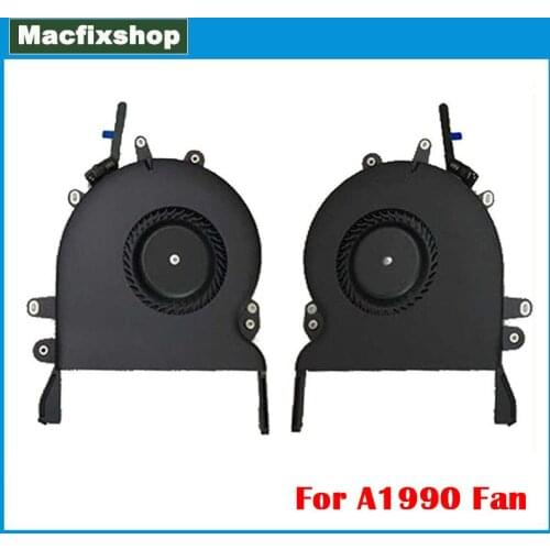 Laptop 2018 A1990 CPU Fan Sets Left and Right 923-02539 For Macbook Pro Retina 15" A1990 Cooler Cooling Fan L R Fans EMC 3215