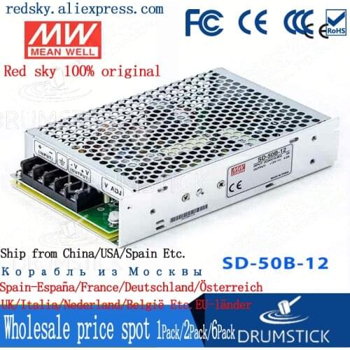 Steady MEAN WELL SD-50B-12 12V 4.2A meanwell SD-50 12V 50.4W Single Output DC-DC Converter