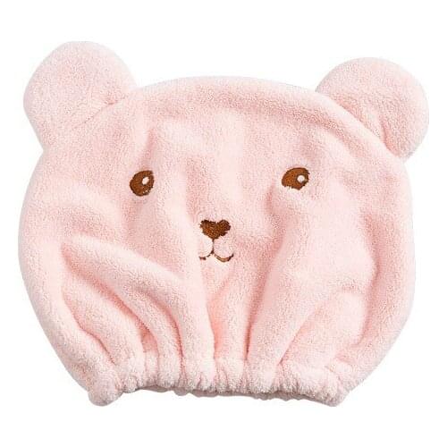 Cartoon Animal Dry Hair Cap Super Absorbent Fiber Wipe Hair Fast Drying Shower Caps For Adult Quick Dry Hair Towel 30*26cm