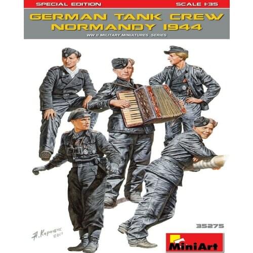 MiniArt 35275 1/35 German Tank Crew ( Normandy 1944 ) Special Edition - Scale Model Kit