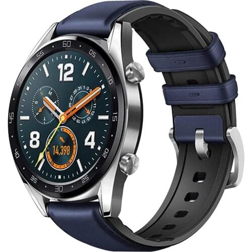 For Samsung Galaxy Watch 3 41/45mm Strap Silicone Leather Band for Galaxy 42/46mm Watch Active 2 Bands 20mm 22mm Correa Wrist
