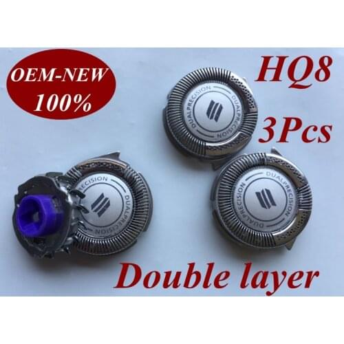 3Pcs HQ8 Replacement Shaver Head razor blade For Norelco Philips AT750 AT751 AT890 AT891 HQ7120 HQ7100 HQ7140 HQ7160 HQ7180