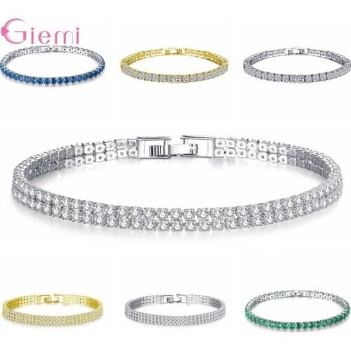 Newest Korean Bangles For Women Wedding Dance Genuine 925 Sterling Silver Bracelets With Shinny Crystal Multiple Models Option