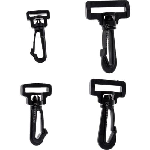10Pcs 2/2.5/3/3.8mm Plastic Swivel Snap Hooks Buckle Hardware Paracord Outdoor Backpack Straps Webbing Bag Parts Accessories