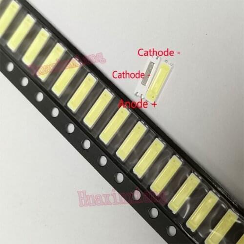 100PCS/Lot Jufei SMD LED 7020 3v 0.7W 240mA Cool white 10000-13000K For TV Backlight Application