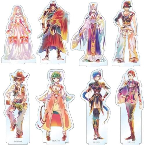 15cm Anime BACK ARROW Elsha Lean Atlee Ariel Cartoon Acrylic Figure Stand Model Plate Tabletop Decor Toy Cosplay Gift