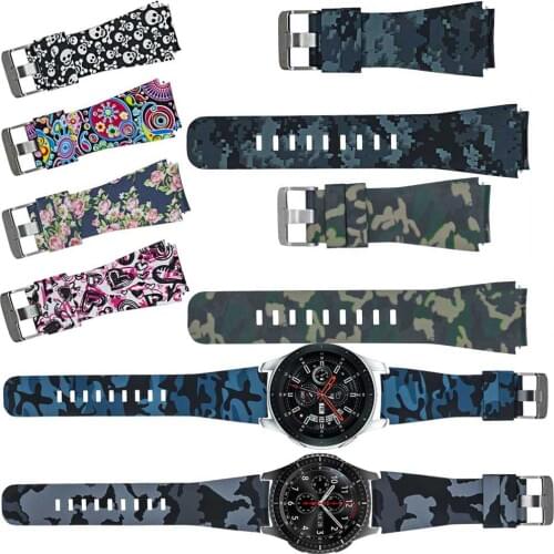 22mm Silica gel wristband For Samsung galaxy watch 46mm /Samsung Gear S3 ,for Huawei Watch GT 2 Sport replacement strap