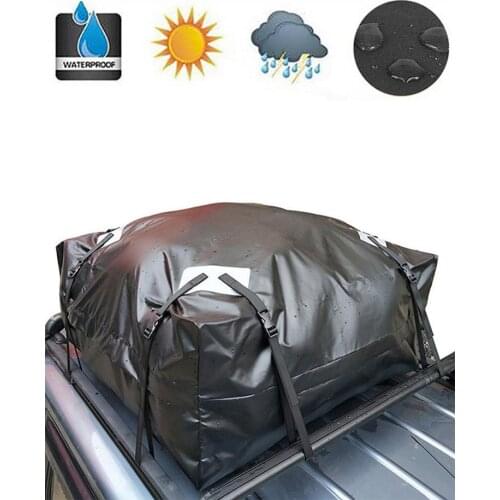 425L Waterproof Car Cargo Roof Bag Waterproof Rooftop Luggage Carrier Black Storage Travel Waterproof Convenient To Store