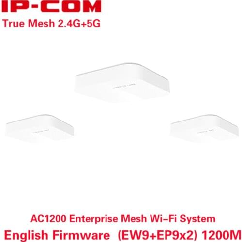 IPCOM EW9 EP9x2 1200Mbps Enterprise/Home Mesh Wireless WiFi System 11AC WiFi Router APP Management Wifi Repeater With English