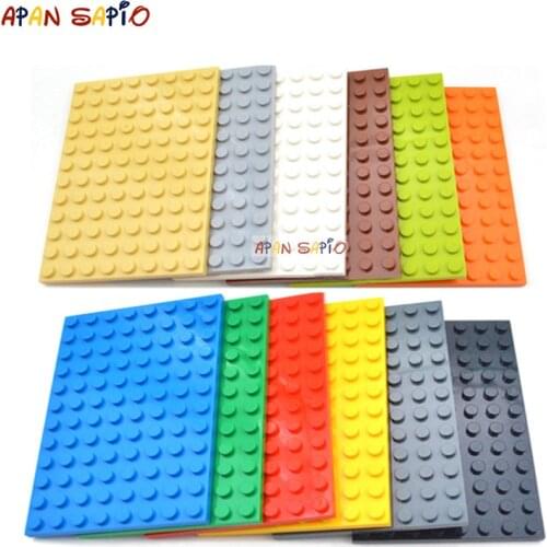 20pcs DIY Building Blocks 8x12 Dots Thin Figures Bricks Educational Creative Size Compatible With Brand Toys for Children