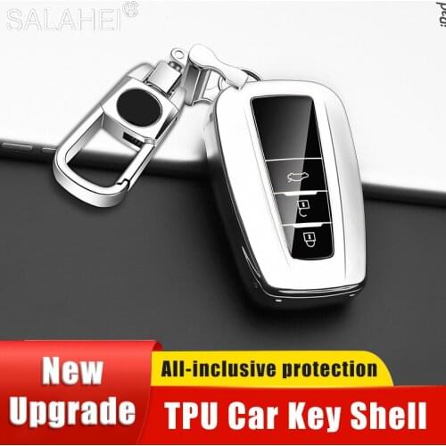 TPU Car Key Cases Cover For Toyota Prius Camry Corolla C-HR CHR RAV4 Prado 2017 2018 Keychain Auto Holder Shell Fob Accessories