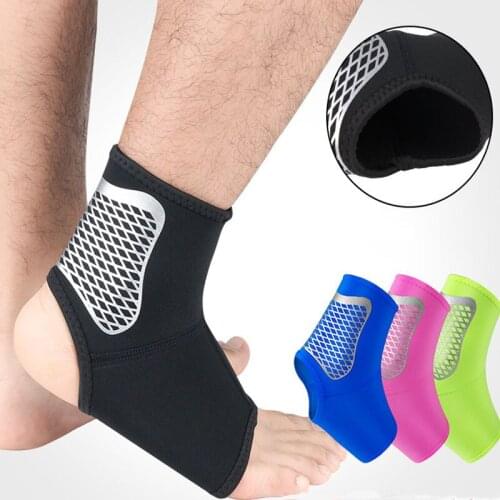 1PCS Breathable Foot Support Adjustable Sports Elastic Safe Running Football Ankle Protection Fitness Guard Band Rehabilitation