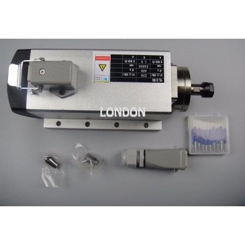 Cnc spindle kit ER11 air cooling 1.5KW spindle +cnc engraving bits