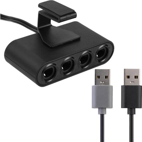 4 Ports GC Controllers USB Adapter Gamecube Controller Adapter Fit for Nintend Switch Wiiu/PC Console Support Dropshipping