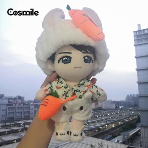 Cosmile Anime Kpop Star Rabbit Carrot Clothes Outfit For 20cm Doll Toy Clothing Bag Cosplay Props Gift C