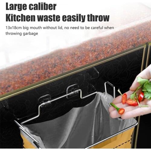 Kitchen Trash Rack Cabinet Garbage Bags Storage In The Kitchen Utensils For Kitchen Stainless Closet Garbage Storage Orgainzer