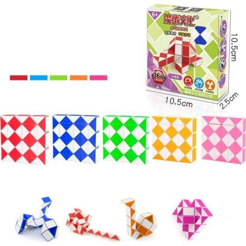 Moyu Cubing Classroom 36 Snake Speed Cubes Twist Magic Puzzle For Kids Party Favours Colorful Educational Toys