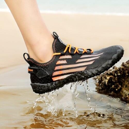 Men Beach Summer Wading Casual Shoes Swimming On Surf Quick-Drying Sneakers Skin Sock Man Water Shoes Large Size Hiking Trekking