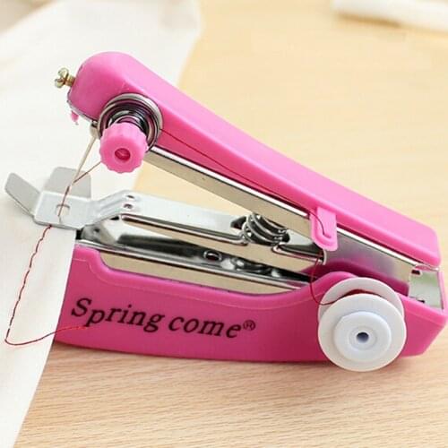 Portable manual walking foot sewing machine needlework Cordless Hand-Held Clothes Fabrics sewing tools accessories